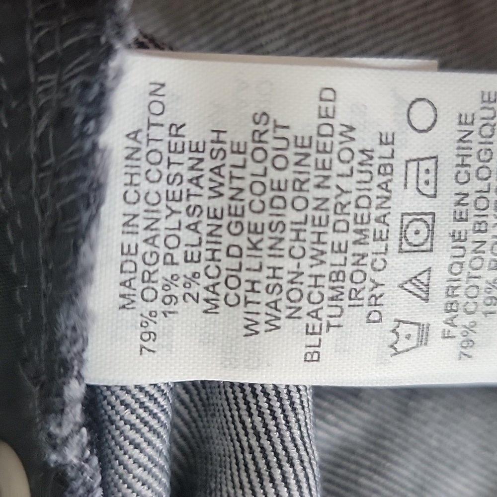 PRANA Kayla Gray Black Mid-Rise Short Inseam Stretch Organic Cotton Jeans 10/30 - Picture 9 of 9